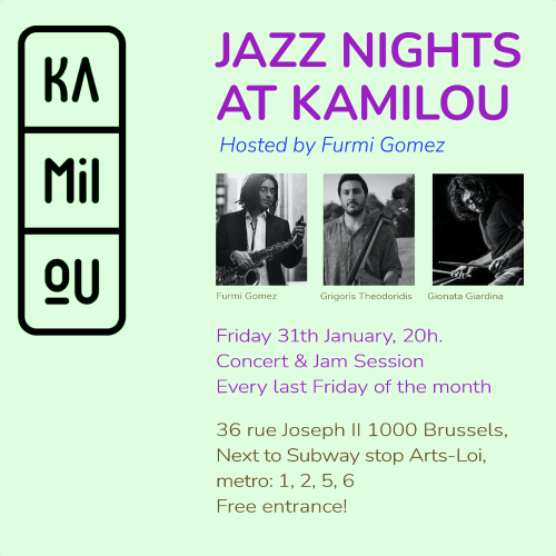 Jazz Nights at Kamilou (jazz concert + jam session)