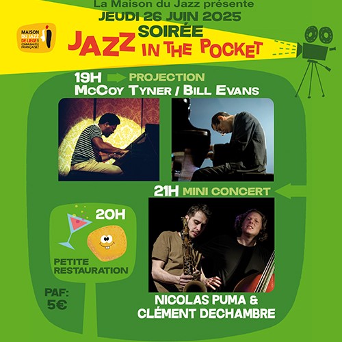 Soirée "Jazz in the pocket": projection + mini concert