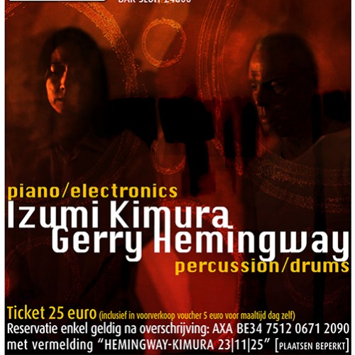 concert Gerry Hemingway en Izumi Kimura