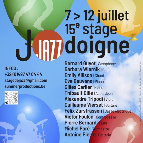 Stage de jazz à Jodoigne - édition 2024