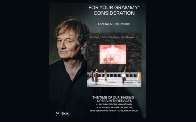 Kris Defoorts opera ‘The Time of Our Singing’ in aanmerking genomen voor de GRAMMY's® van volgend jaar