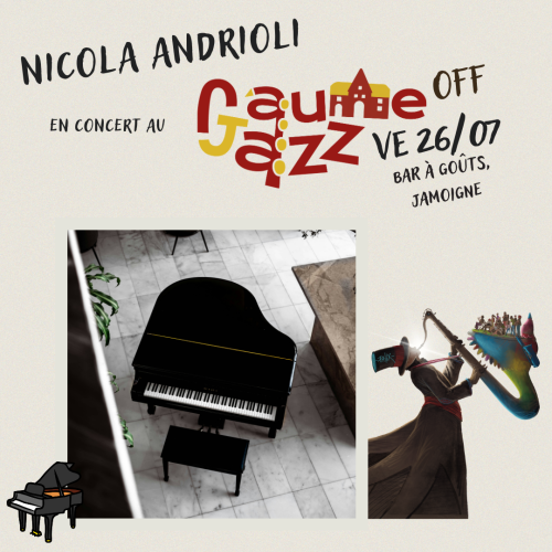 Gaume Jazz OFF : Nicola Andrioli, piano solo, au Bar à Goûts