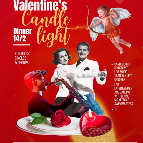 VALENTIJN/VALENTINE Dinner with live Jazz music, top entertainment &dancing