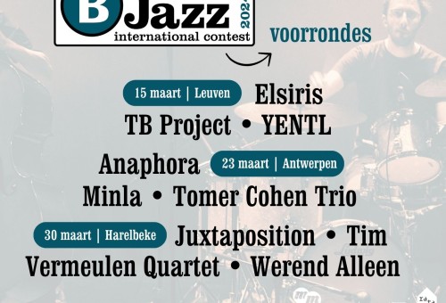 Voici les 9 groupes qui participeront aux tours préliminaires de B-Jazz 2024 !