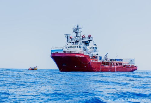 A sonic immersion on SOS MEDITERRANEE's mothership by Bo van der Werf
